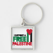 I support a free palestine keychains