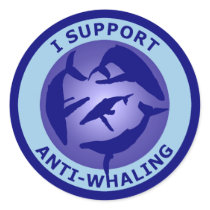 I Support Anti-Whaling Sticker