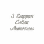 I Support Celiac Awareness Fitted Polo Shirt embroidered shirts