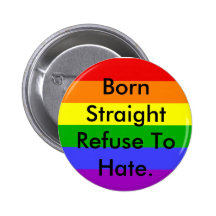 i support gays ! pinback buttons