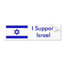 I Support Israel Bumper Stickers