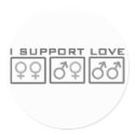 I Support Love stickers