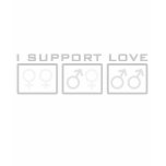 I Support Love t-shirts