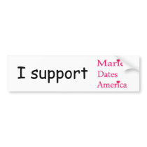 I support MDA bumper sticker