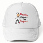 I Support My Boyfriend SFT (Bone / Lung Cancer) hats