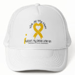 I Support My Brave Little Girl Childhood Cancer hats