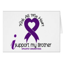 I Support My Brother Epilepsy Cards