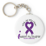 I Support My Daughter Epilepsy keychains