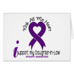 I Support My Daughter-In-Law Epilepsy Greeting Cards