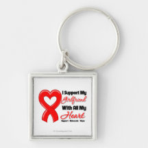 I Support My Girlfriend With All My Heart Key Chains