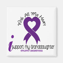 I Support My Granddaughter Epilepsy Refrigerator Magnet