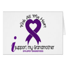 I Support My Grandmother Epilepsy Cards