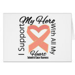 I Support My Hero - Endometrial Cancer Awareness cards