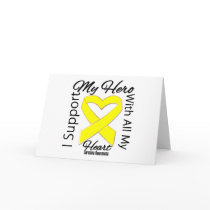 I Support My Hero - Sarcoma Awareness Card
