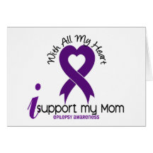 I Support My Mum Epilepsy Greeting Card