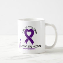 I Support My Nephew Epilepsy Mugs