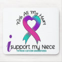 I Support My Niece Thyroid Cancer mousepads