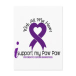 I Support My Paw Paw Pancreatic Cancer postcards