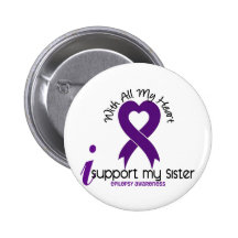 I Support My Sister Epilepsy Buttons