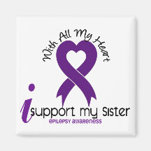 I Support My Sister Epilepsy Magnets