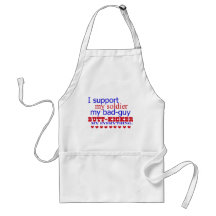I support my soldier, aprons