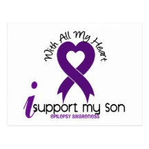 I Support My Son Epilepsy Post Card