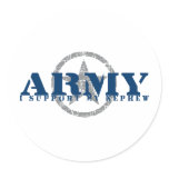 I Support Nephew - ARMY stickers