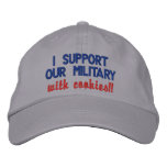 I support our military with cookies!! embroidered hats