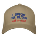 I support our military with cookies!! embroidered hats