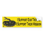 I Support Our Troops, I Support Their Mission Bumper Stickers