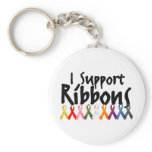 I Support Ribbons keychains