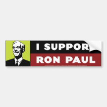 I Support Ron Paul - Neon Bumper Stickers