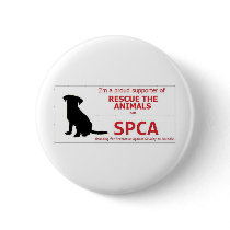 "I Support the SPCA..." Pinback Buttons