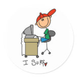 I Surf The Web Tshirts and Gifts stickers