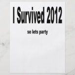 "I Survived 2012" Flyer.