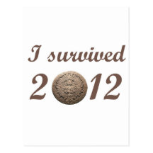 I survived 2012 postcards