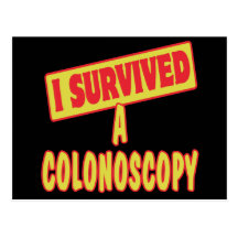 I SURVIVED A COLONOSCOPY POSTCARDS