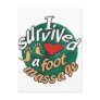 I survived a foot massage post cards