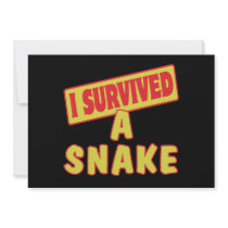 I SURVIVED A SNAKE PERSONALISED ANNOUNCEMENTS