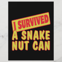 I SURVIVED A SNAKE NUT CAN CUSTOM FLYER