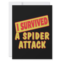 I SURVIVED A SPIDER ATTACK INVITATION