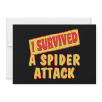 I SURVIVED A SPIDER ATTACK PERSONALIZED INVITATION