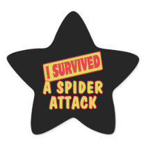 I SURVIVED A SPIDER ATTACK STAR STICKER
