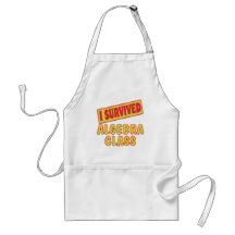 I SURVIVED ALGEBRA CLASS APRON