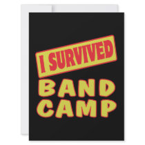 I SURVIVED BAND CAMP CUSTOM INVITES