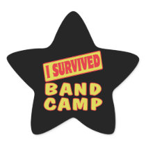I SURVIVED BAND CAMP STAR STICKERS