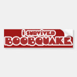 I survived Boobquake 2010 Bumper Stickers