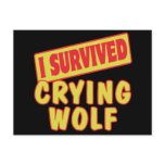 I SURVIVED CRYING WOLF postcards