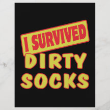 I SURVIVED DIRTY SOCKS FLYER DESIGN
