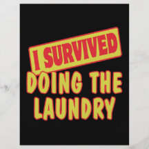 I SURVIVED DOING THE LAUNDRY FLYERS